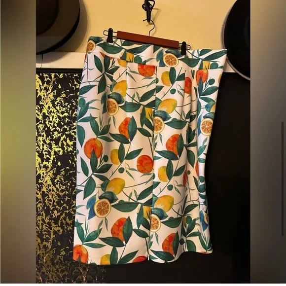 Eloquii Citrus Neoprene Pencil Skirt Size 22 - Picture 5 of 7